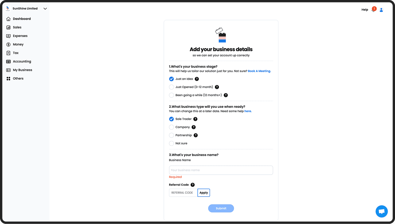 Onboarding condensed into a single screen