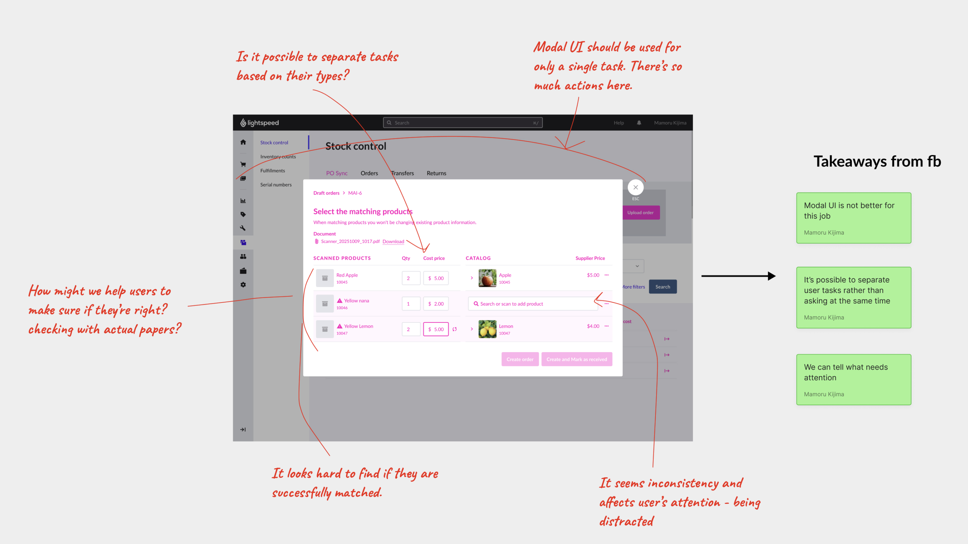 Cross-functional design review with feedback on the Web workflow